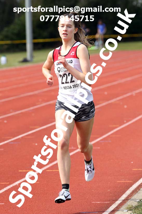 800 metres, 2021 NECAA Open Graded Meeting, Morpeth. Photo: David T. Hewitson/Sports for All Pics